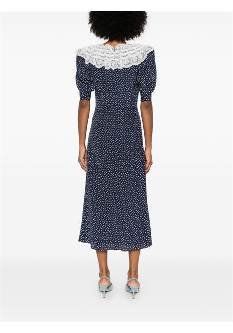 Blue polka-dot maxi dress Alessandra rich - women ALESSANDRA RICH | FABX4025F45101944